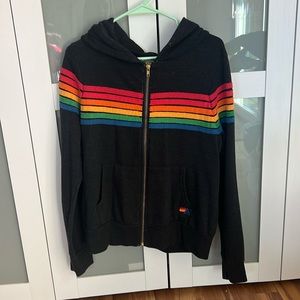 Aviator Nation 6 stripe Womens hoodie.
